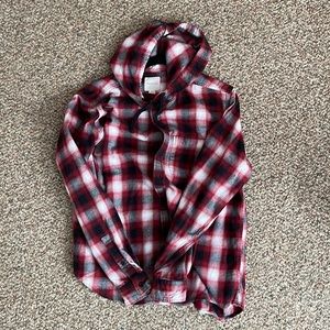 American Eagle Long-sleeve Hoodie - Plaid